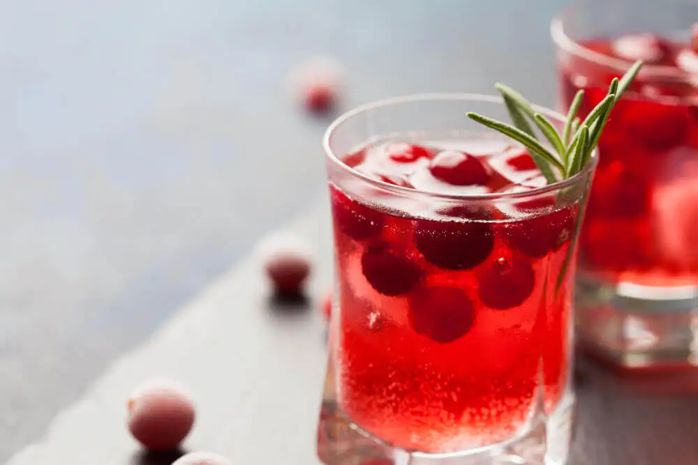 Jugo de frutos rojos.