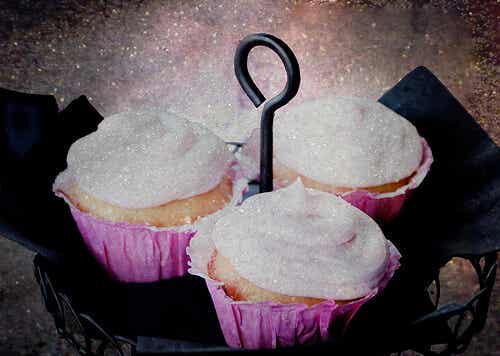 Cupcakes con una capa de azúcar