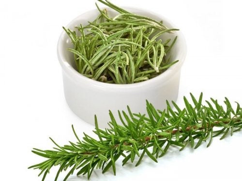 Some rosemary to harden nails.