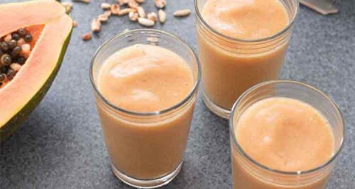 Smoothies à la papaye.