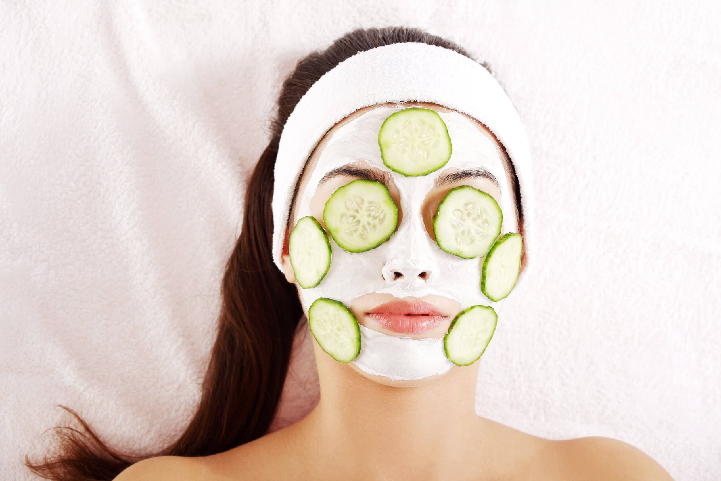Mascarilla de pepino y zumo de limón