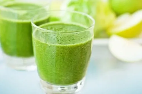 Batido de manzanas rico en fibra