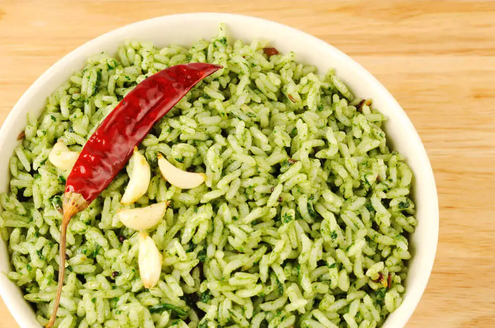 Arroz verde.