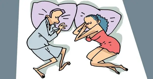 PAreja durmiendo de frente