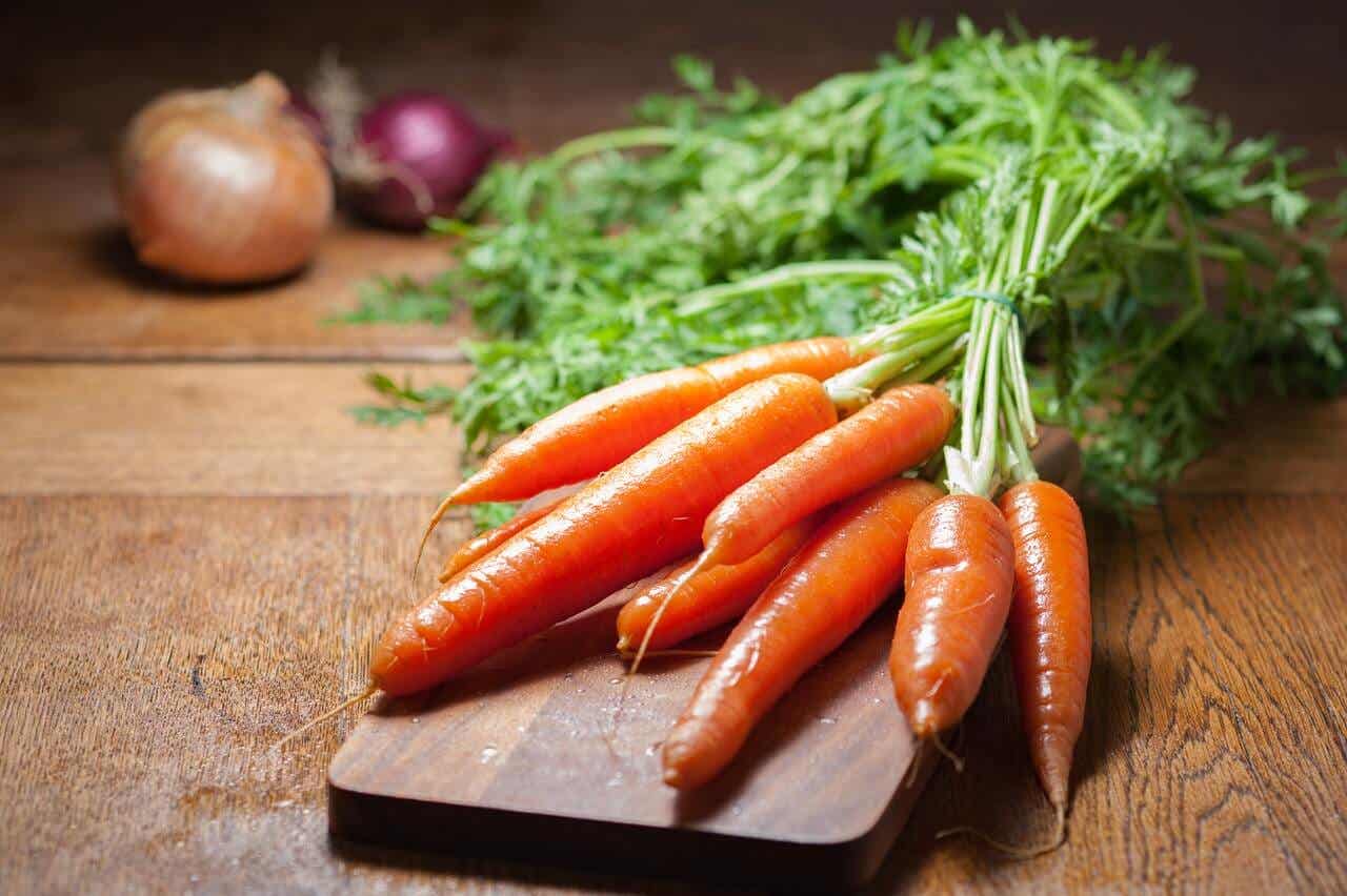Zanahorias con betacarotenos.