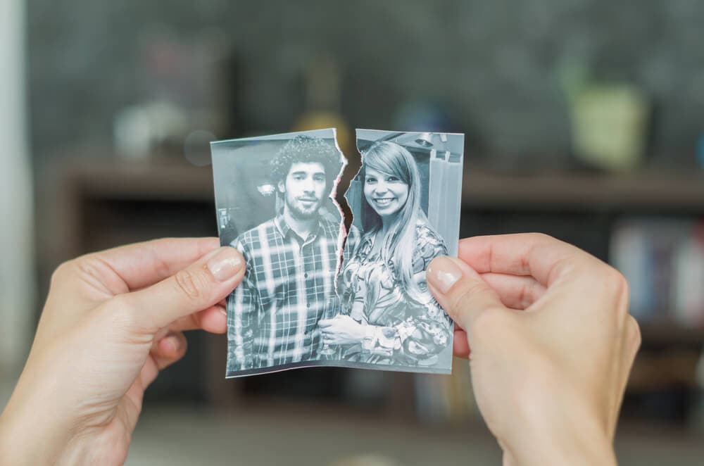Foto de pareja rota