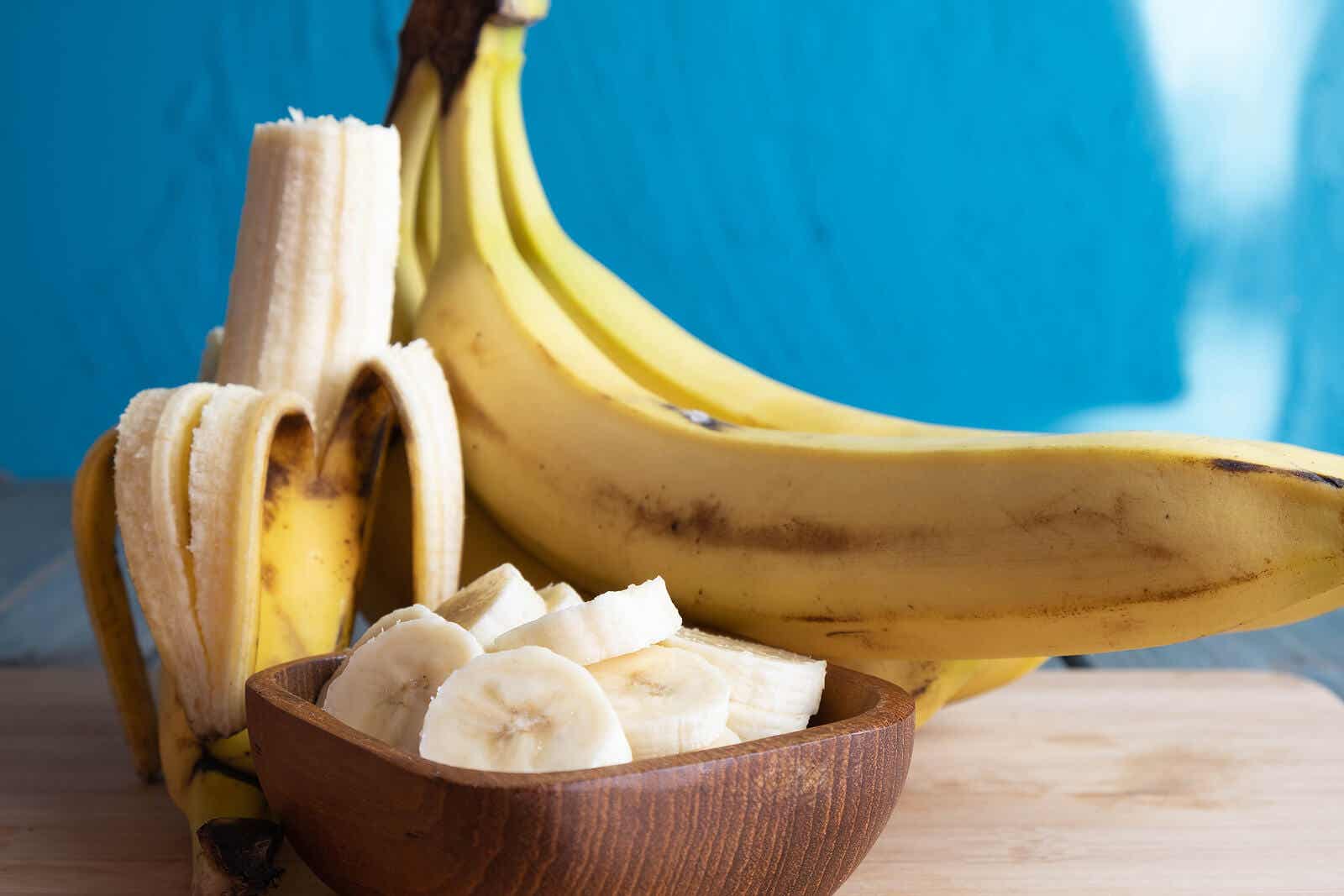 La banane est riche en potassium.