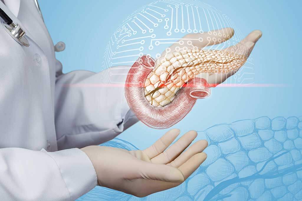 Le pancréas produit de l'insuline.