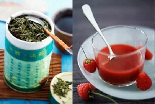 Frambuesas y té verde contra la celulitis