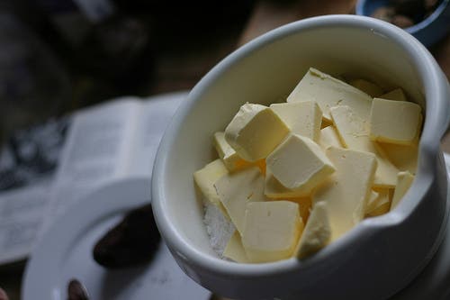 crumble de melocotón