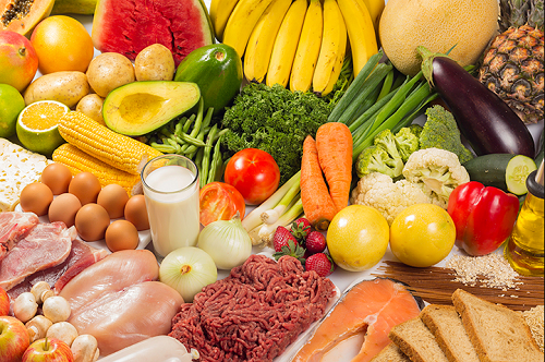 Alimentos variados.