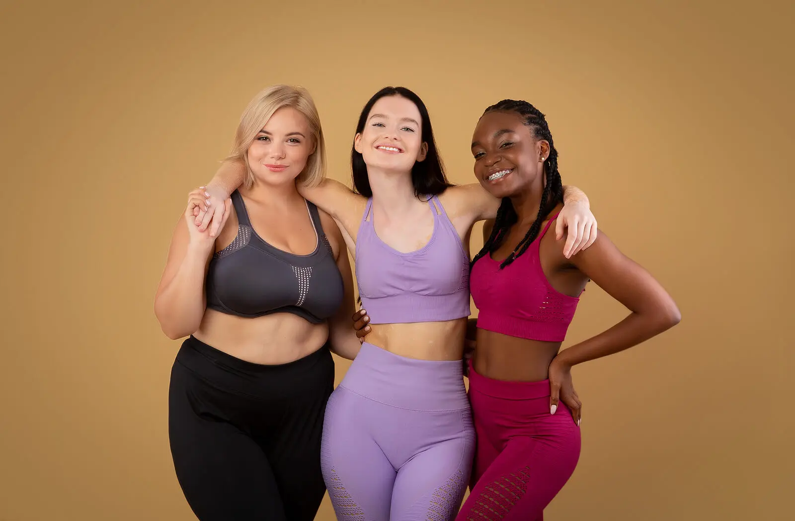 Mujeres con diferentes tipos de cuerpo.