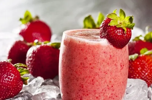 Licuado de fresa