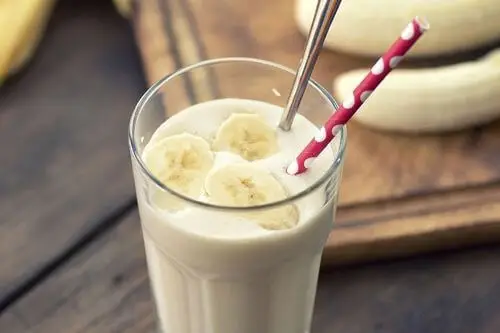 Batido de avena y banana