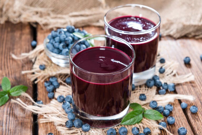 Jugo de arándanos