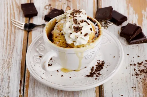 Mug cake de chocolate