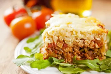 Receta de tarta de patata con jamón y queso
