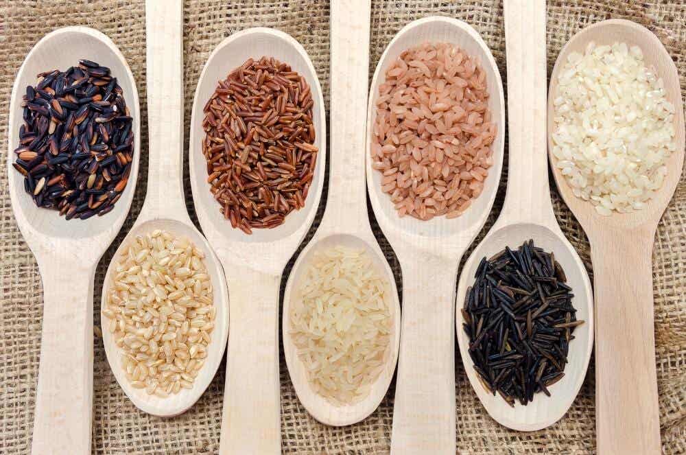 Tipos de arroz.