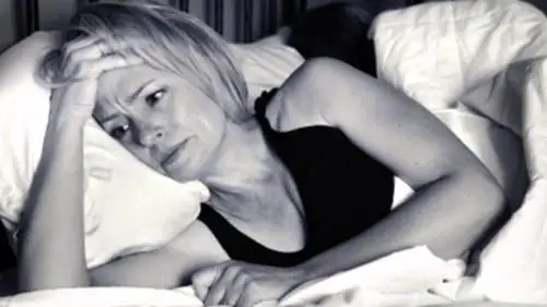 A woman with insomnia.