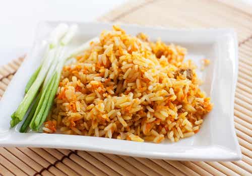 arroz a la naranja