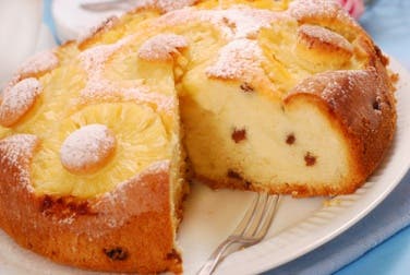 Bizcocho húmedo de piña