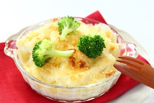 brocoli pollo y queso