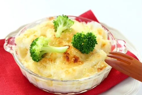 brocoli pollo y queso