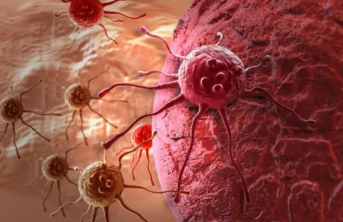 Recreación de célula cancerosa