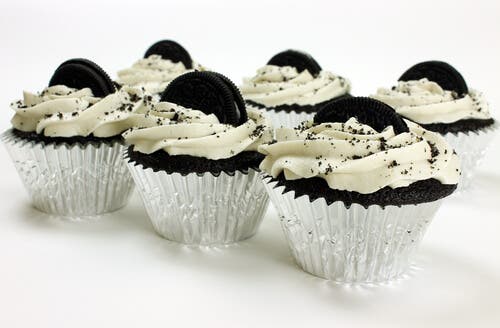 Receta de cupcakes de Oreo