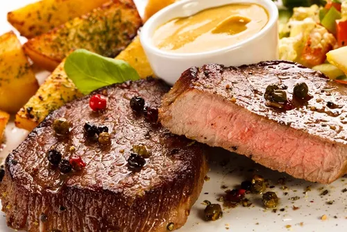 Costillas de cerdo al horno con miel y mostaza