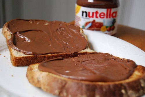 Hojaldre estrellado con Nutella
