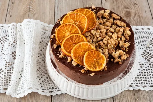pastel vegano chocolate naranja