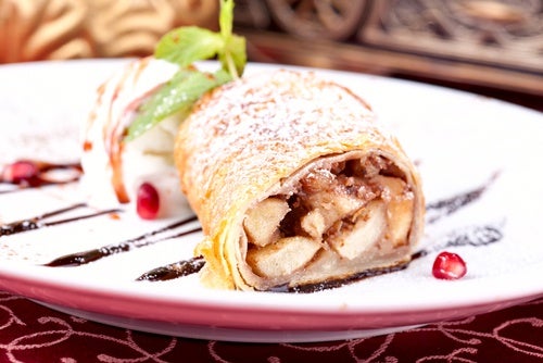Receta de rollitos de manzana