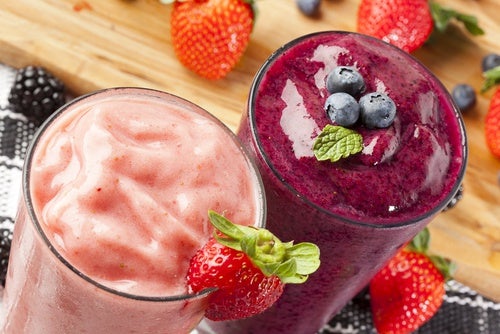 Smoothies estimulantes con fruta