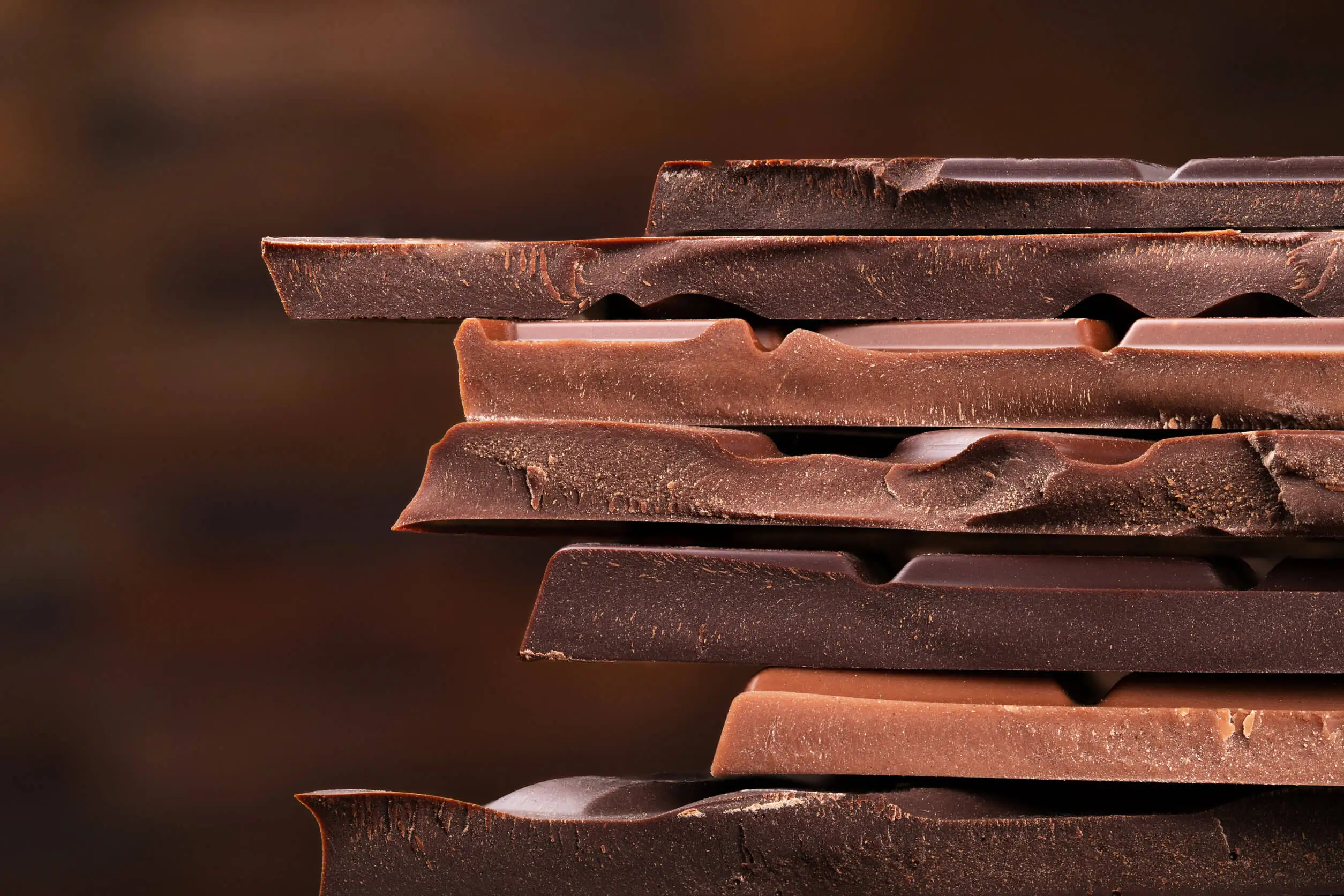 Barras de chocolate para el entrenamiento.