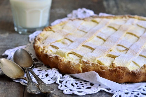 Crostata de crema de limón