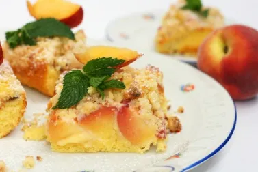 Crumble de melocotón