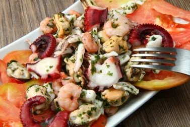 Ensalada de frutos de mar