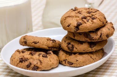 Galletas de mantequilla con pepitas de chocolate