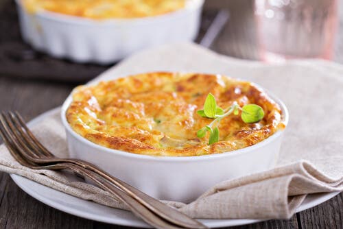 hash brown verduras queso