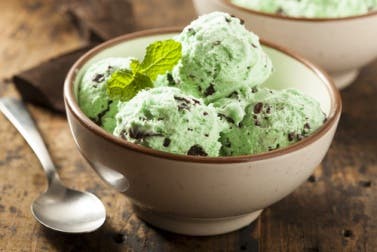 Helado de Oreo y menta