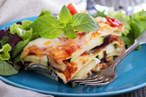 lasaña caprese