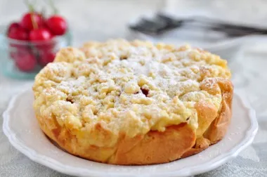 Pastel de café con streusel