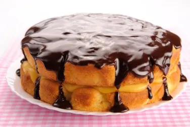 Pastel de crema de boston