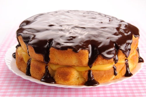 Pastel de crema de boston