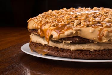 Pastel de Snickers