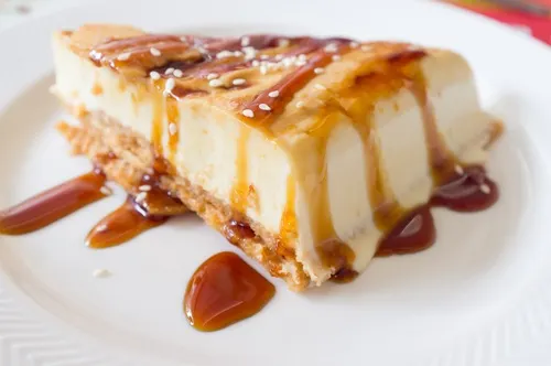 tarta de queso y caramelo
