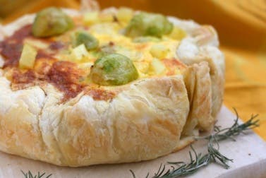Torta rústica de patata y cebolla