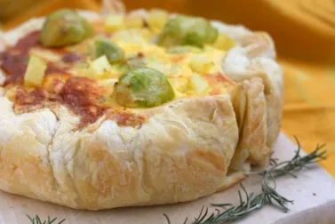 Torta rústica de patata y cebolla