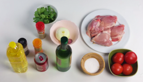 Ingredientes de pollo borracho